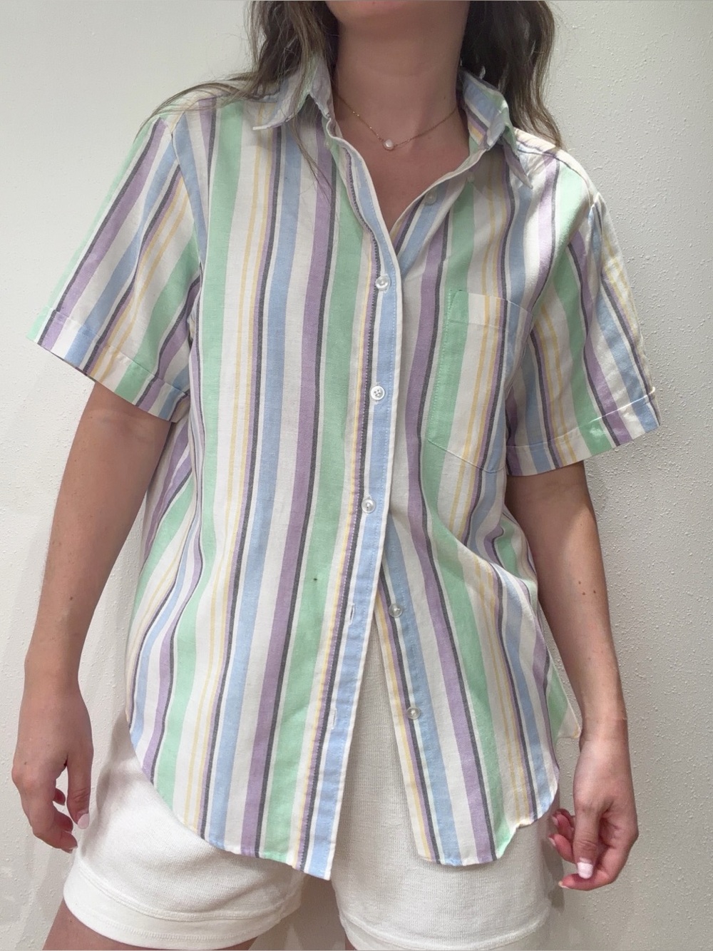 Vintage Striped Blouse